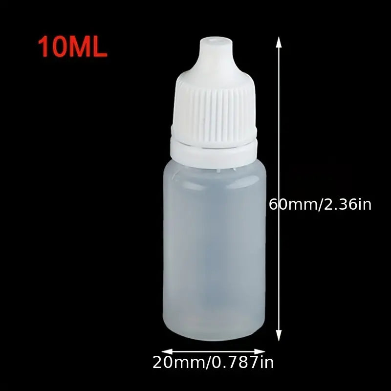 10pcs 10ml or 30ml Empty Plastic Squeezable Liquid Dropper Bottles