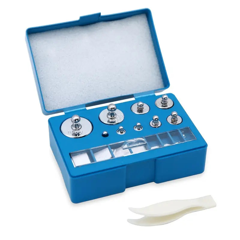 17pcs Precision Weight Set,10mg-3.53oz Precision Steel Calibration Weight Kit