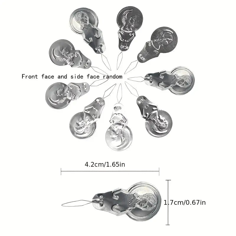 10pcs Silvery Aluminum or Multi-colored Needle Threaders