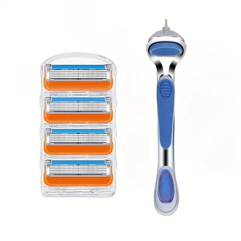5-Layer Razor Blades Replaceable Heads Fit 5 Pro glide Pro shield Straight Shaving