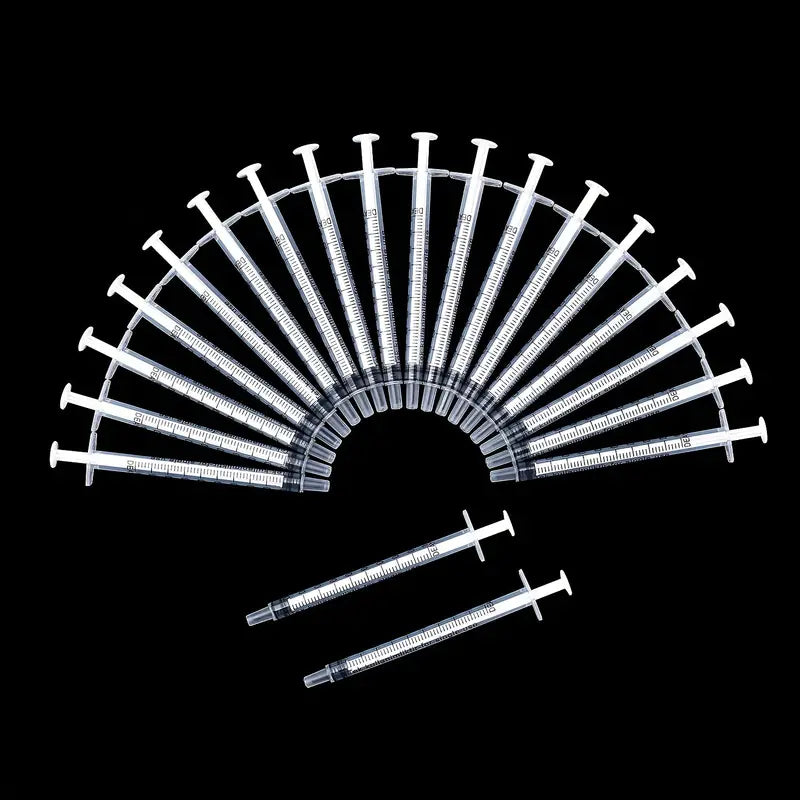 NEW 1 ml Plastic Syringes for Measurement Multiple Uses No needles Lot of 20