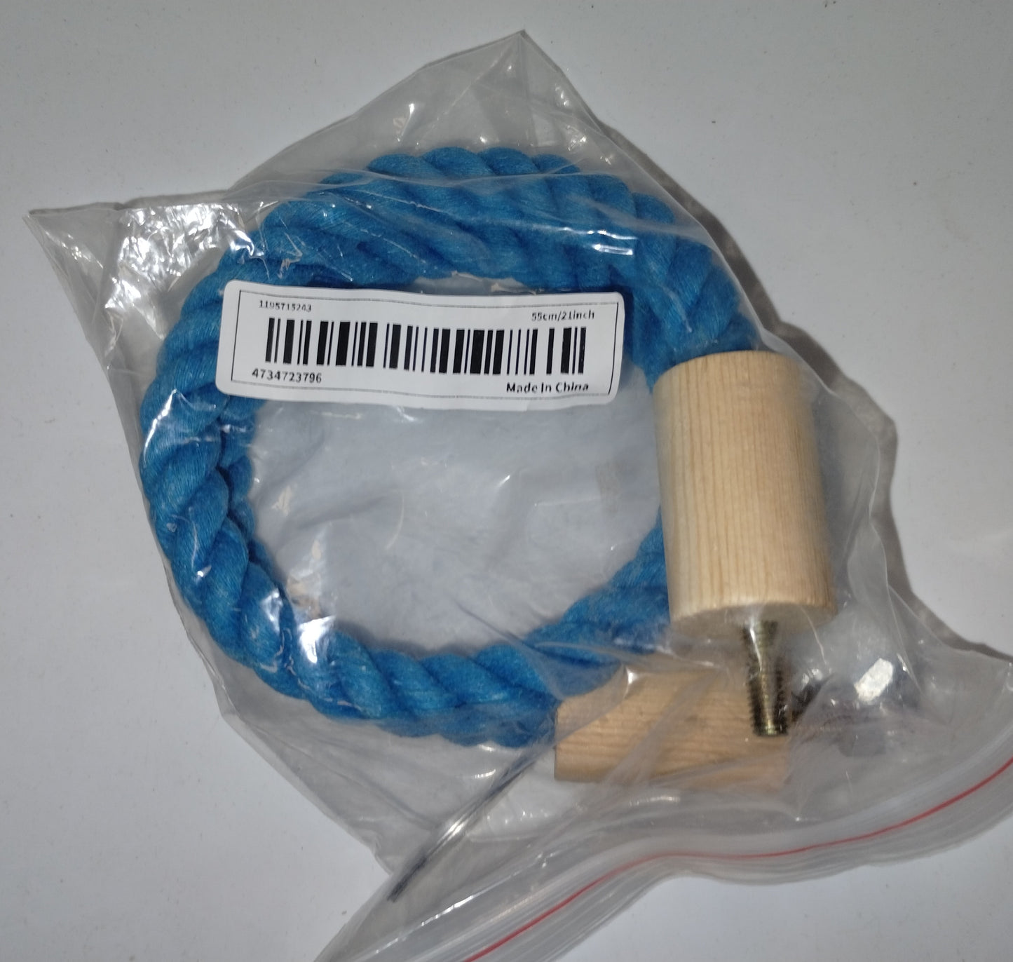 Parrot toy rope perch cotton blended pet supplies bungee to Med parrot standing