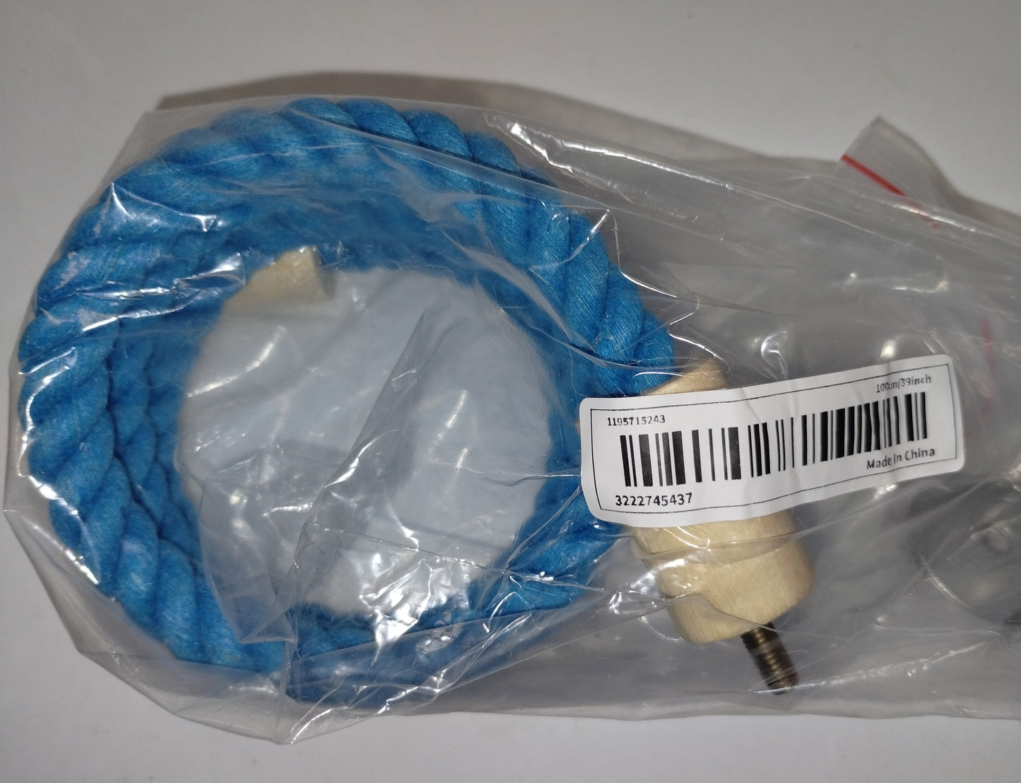 Parrot toy rope perch cotton blended pet supplies bungee to Med parrot standing