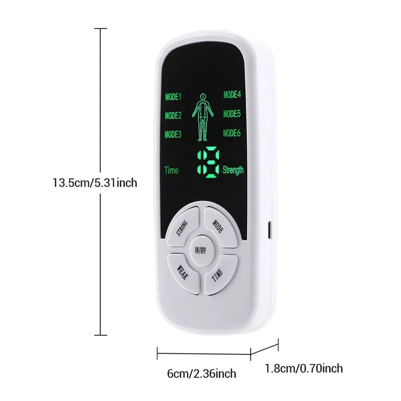 1pc, Electric Tens Muscle Stimulator Ems Acupuncture Face Body Massager Digital Therapy Herald Massage Tool Electrostimulator