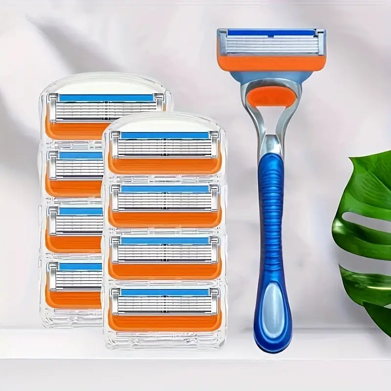 5-Layer Razor Blades Replaceable Heads Fit 5 Pro glide Pro shield Straight Shaving