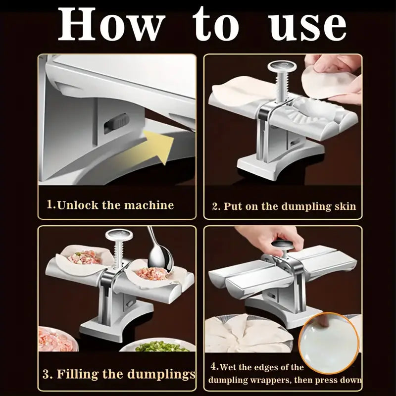 Household Double Head Dumpling Maker Automatic Dumpling Machine Pressing Mould