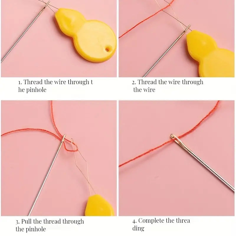 10pcs Silvery Aluminum or Multi-colored Needle Threaders