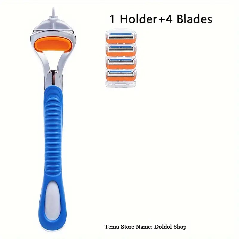 5-Layer Razor Blades Replaceable Heads Fit 5 Pro glide Pro shield Straight Shaving