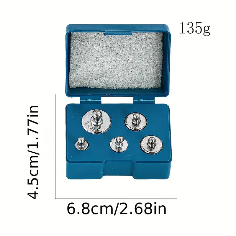 Calibration Weights 5pcs/set 0.18oz 0.35oz 0.71oz 1.76oz Grams