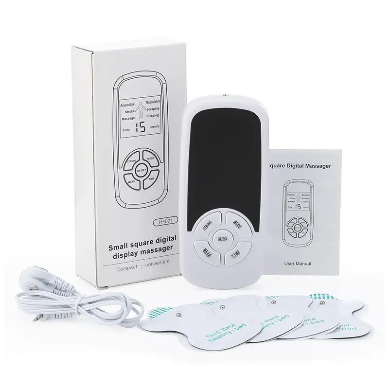 1pc, Electric Tens Muscle Stimulator Ems Acupuncture Face Body Massager Digital Therapy Herald Massage Tool Electrostimulator
