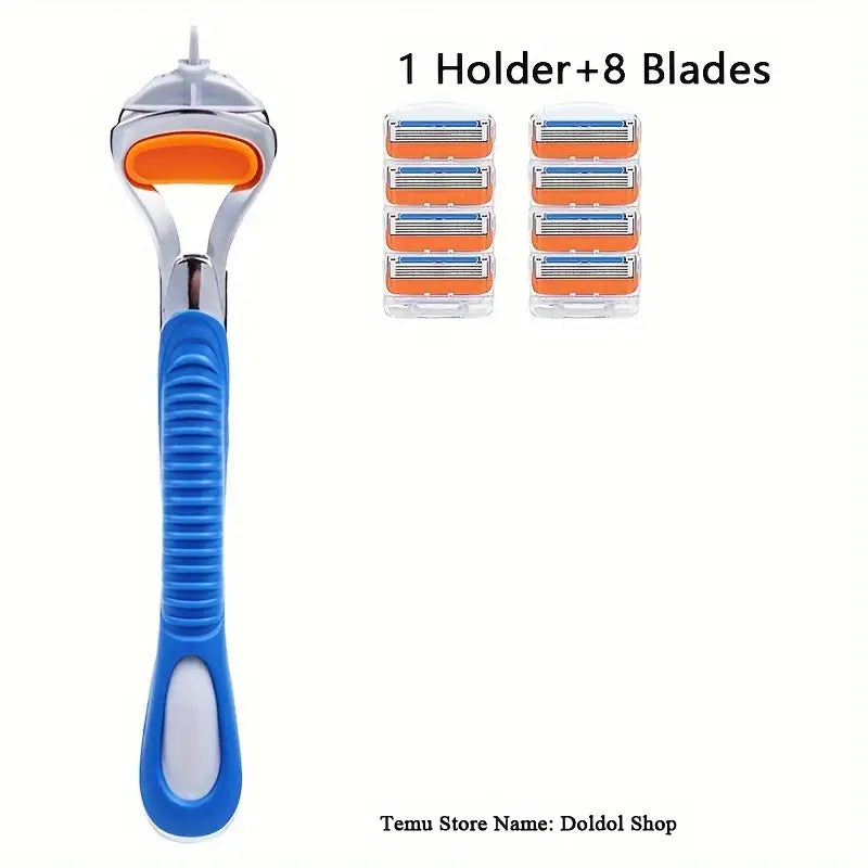 5-Layer Razor Blades Replaceable Heads Fit 5 Pro glide Pro shield Straight Shaving
