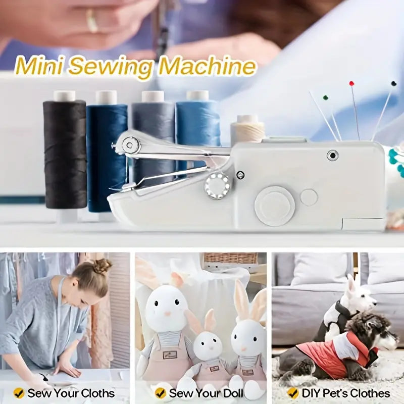 1pc Hand-held Sewing Machine, Small Sewing Machine, Portable Sewing Machine