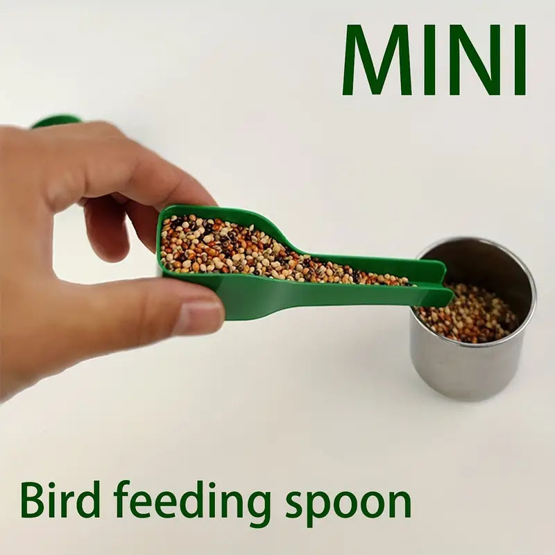 Mini Colorful Parrot Stand toy Platform and free bird spoon. Random colors