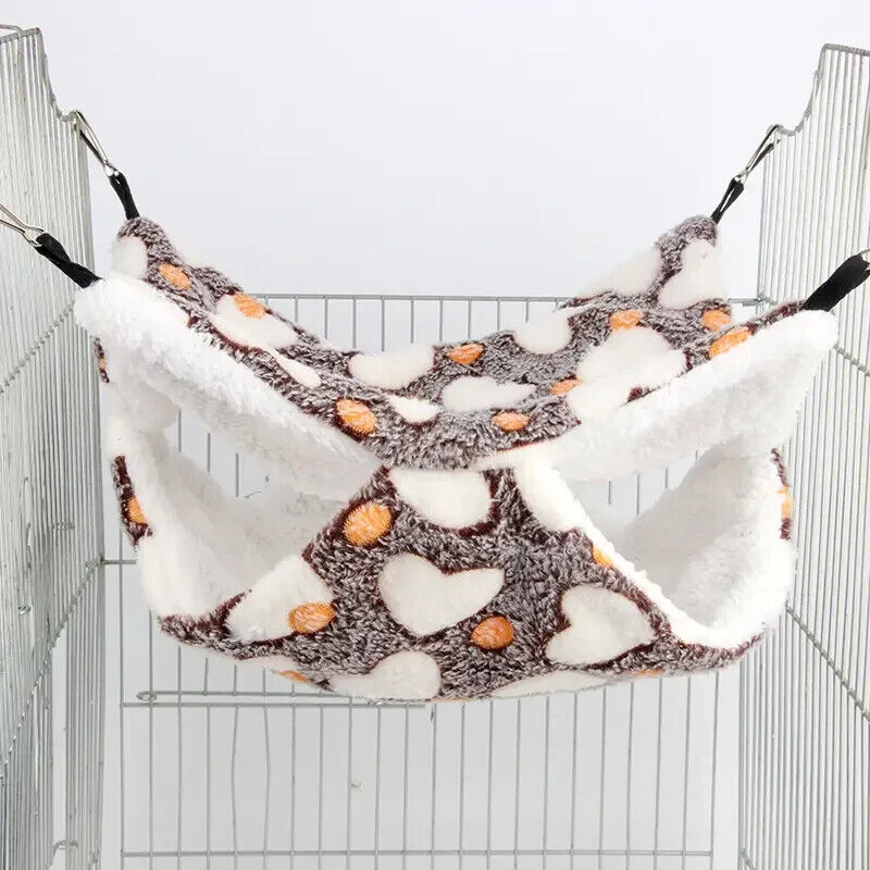 Hamster Hammock Warm Swinging Bed Soft Double Layer Bedding Bed Hanging Nest Toy