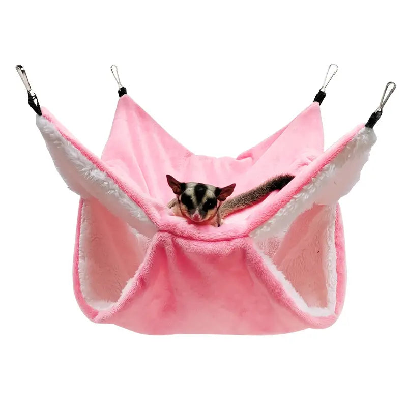 Hamster Hammock Warm Double-layer Clamp Hammock Hanging Squirrel Sleeping Bag