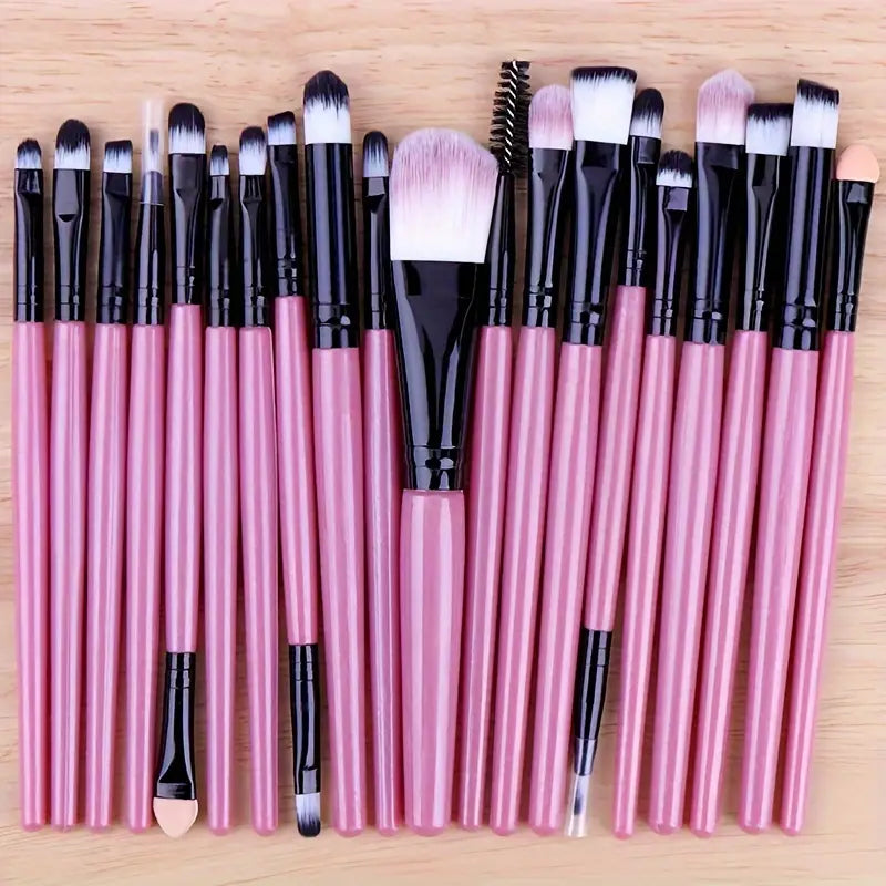 20-Piece Professional Eye Makeup Brush Set - Perfect for Creating Flawless Looks!