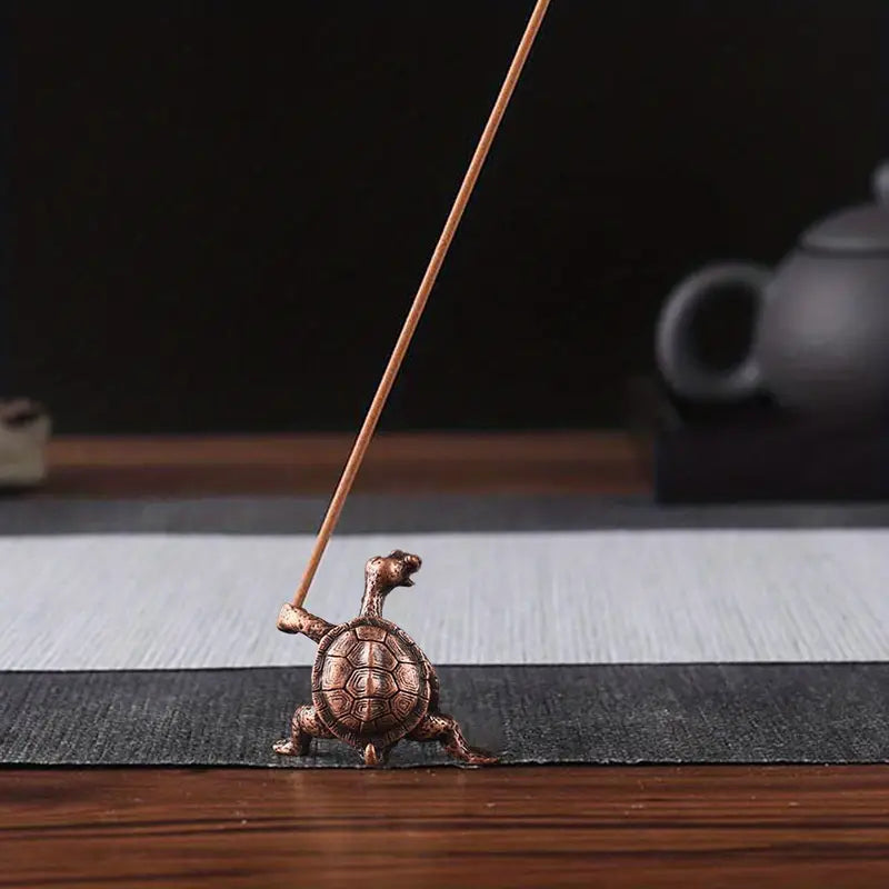 1pc Elegant Turtle Shaped Incense Burner - Perfect for Home Decor and Incense Stick