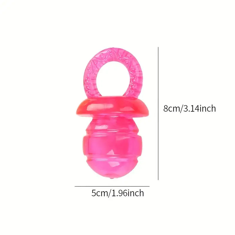 Pet dog toy puppy molar transparent pacifier 2 pack
