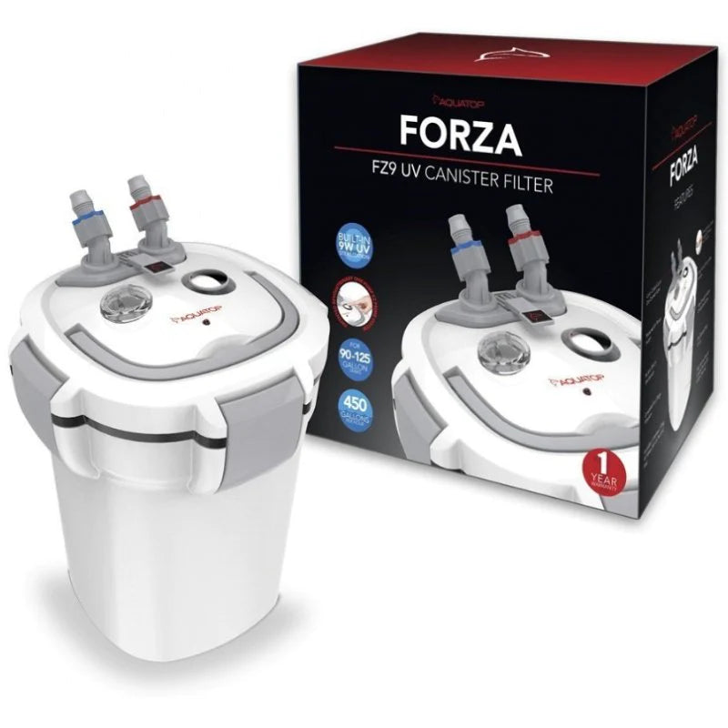 AQUATOP 450 GPH Canister Filter 9W UV FORZA FZ9