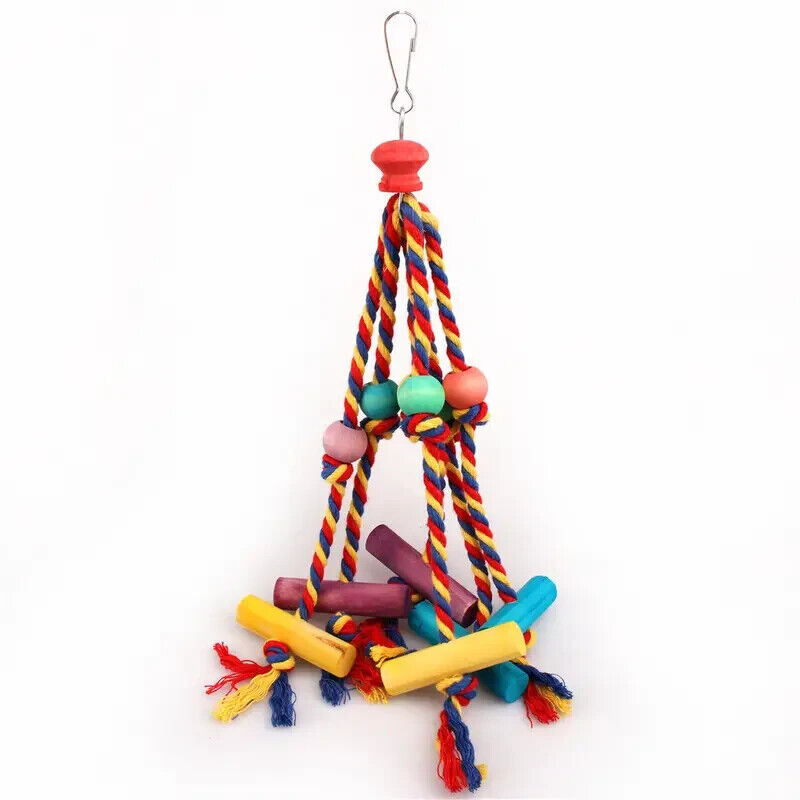 1 PC Bird Chew Fun Rope Parrot toy