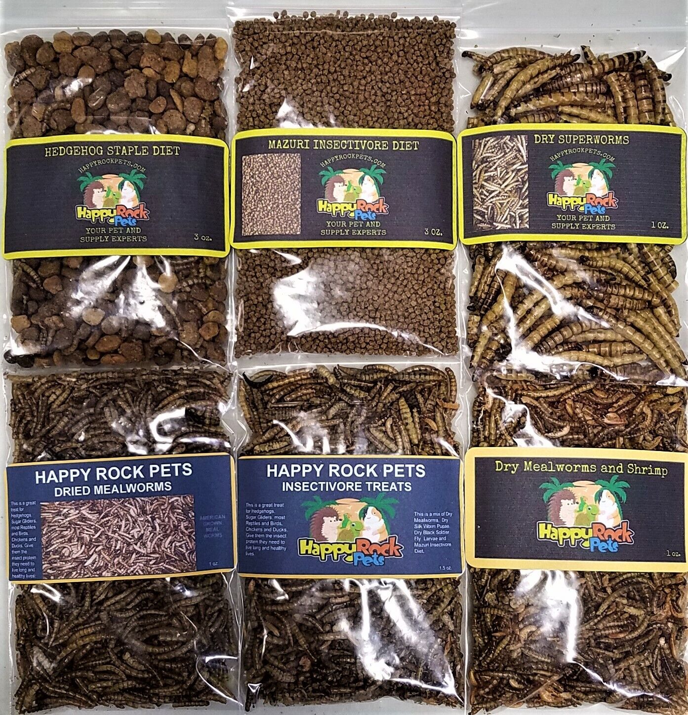 Hedgehog and Sugar Glider Insectivore Treat Sampler 6 pack #2