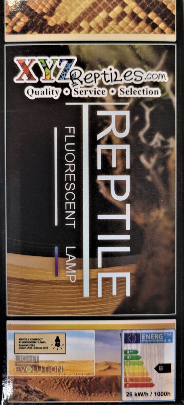 Reptile UVB Light Bulb 10.0 26W