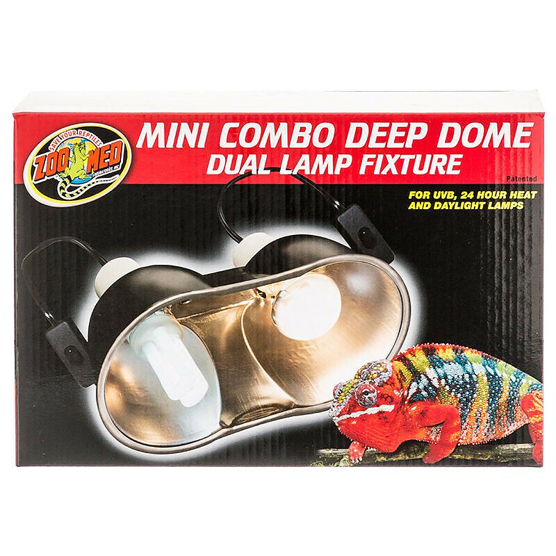 Zoo Med Mini Combo Deep Dome Lamp Fixture by by Zoo Med