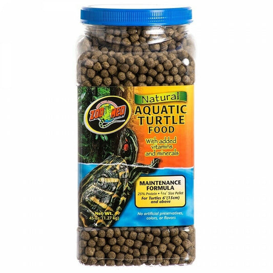 Zoo Med Natural Aquatic Turtle Food Maintenance Formula 45oz Free Shipping