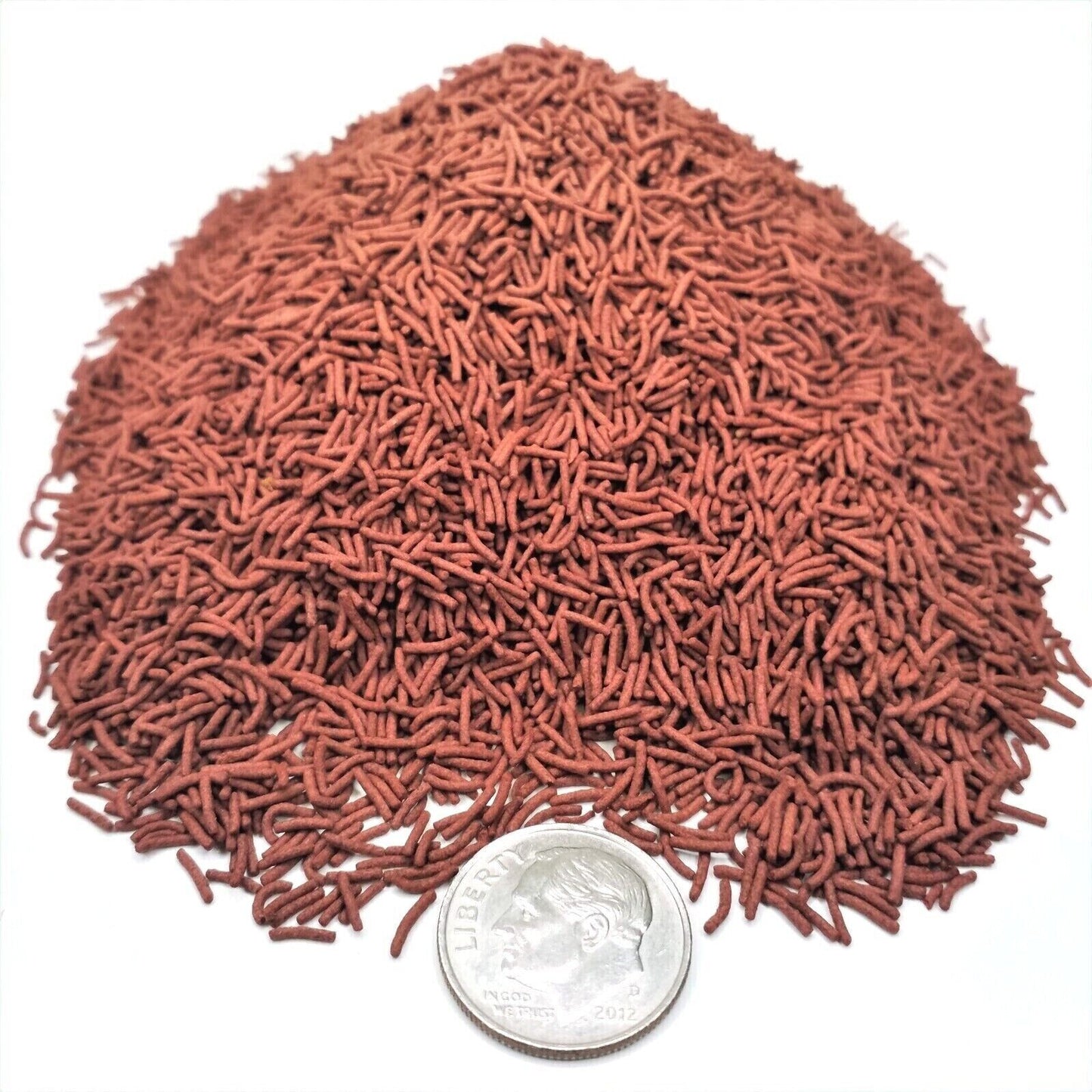 Worm Like 3/16" Bite Size Sinking Color Enhancing Micro Sticks for All Fish.