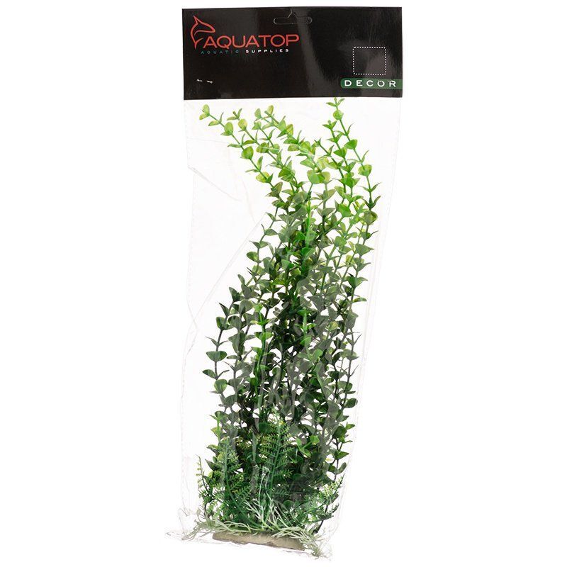 Aquatop Elodea Aquarium Plant Green 6"-12" Tall w/ Weighted Base Aquarium Decor