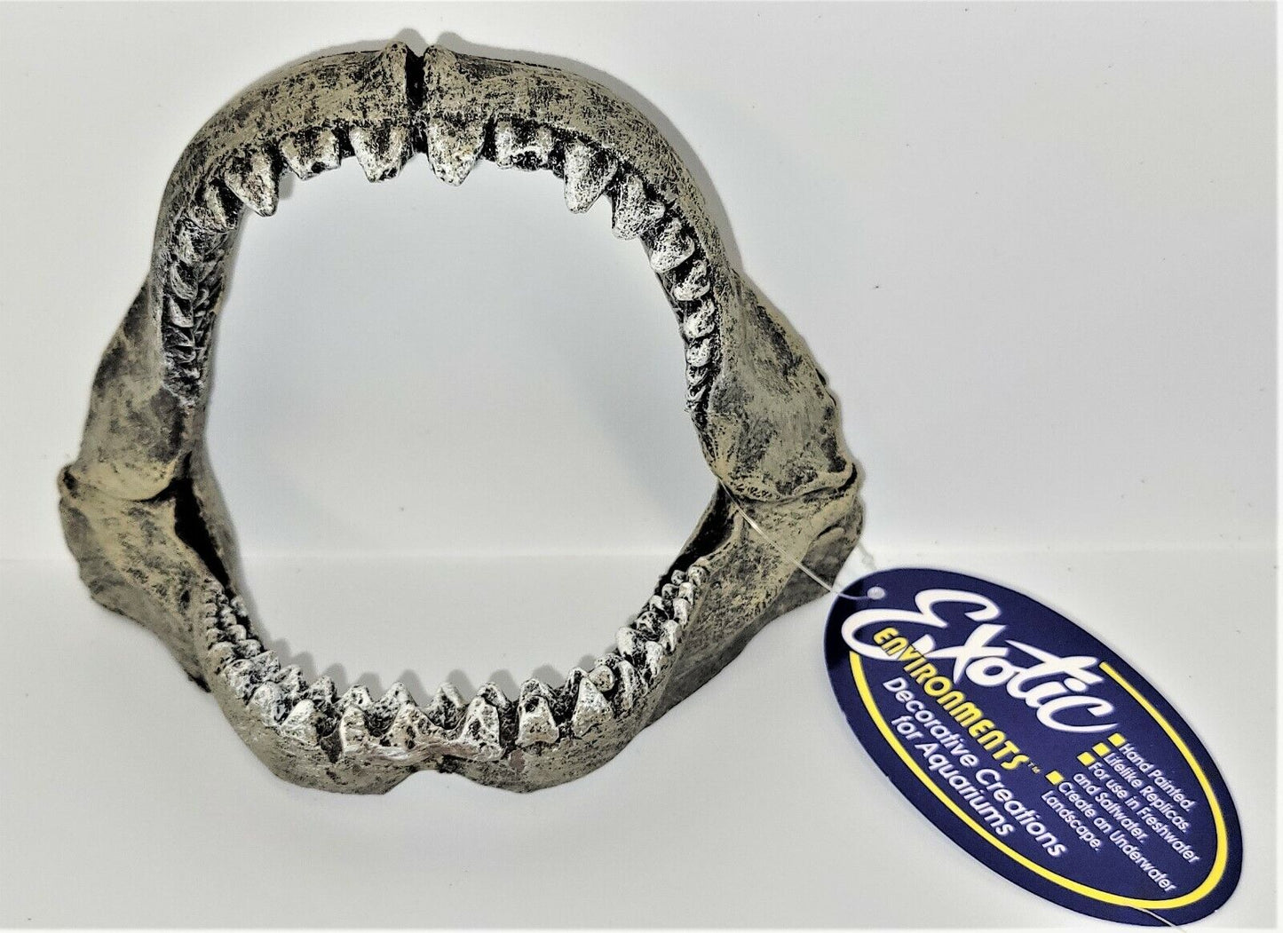 Blue Ribbon Great White Shark Jaws Ornament 3.5"L x 6"W x 5"H