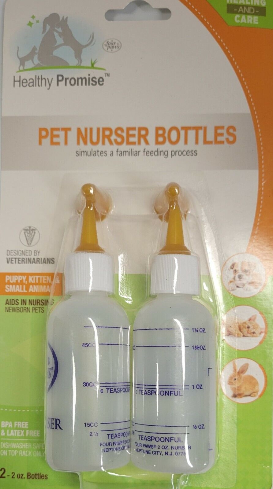 Four Paws Pet Nursers: 2 oz. Bottles {2 Pack } Model # FF25000