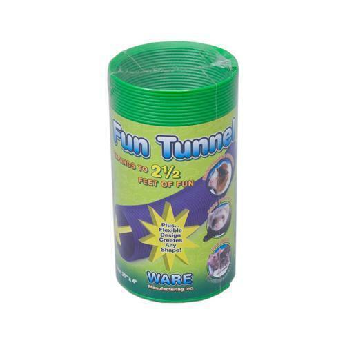 Fun Tunnels, For Small Pets, Stain-Resistant 30"X4" Green Or Purple Or 13"x4"
