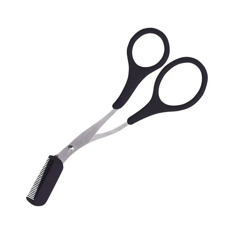 Eyebrow Trimmer Scissor with Comb Lady Woman Men Hair Removal Grooming Shaping