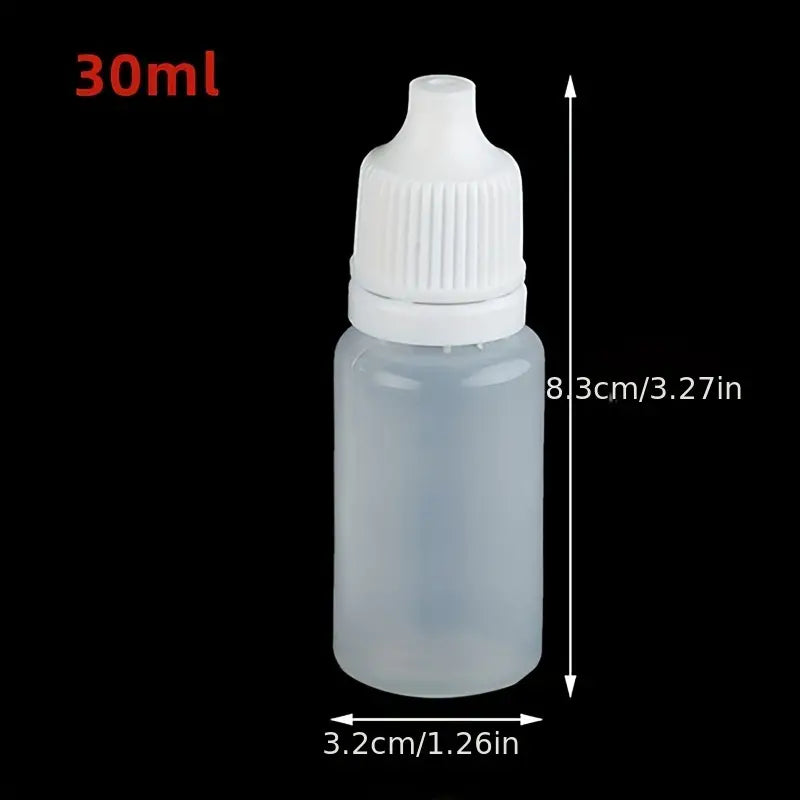 10pcs 10ml or 30ml Empty Plastic Squeezable Liquid Dropper Bottles