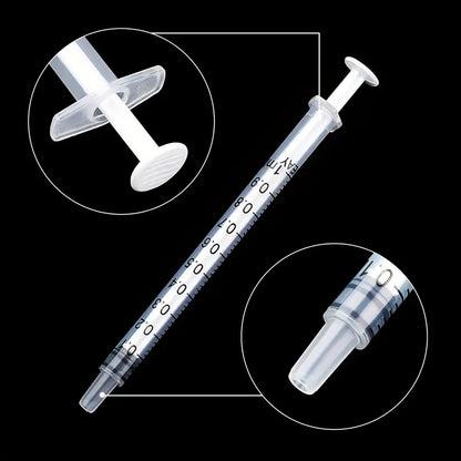 NEW 1 ml Plastic Syringes for Measurement Multiple Uses No needles Lot of 20