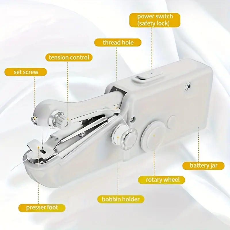 1pc Hand-held Sewing Machine, Small Sewing Machine, Portable Sewing Machine