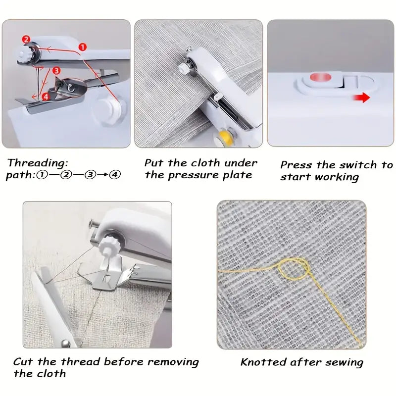 1pc Hand-held Sewing Machine, Small Sewing Machine, Portable Sewing Machine