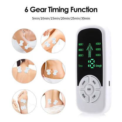 1pc, Electric Tens Muscle Stimulator Ems Acupuncture Face Body Massager Digital Therapy Herald Massage Tool Electrostimulator