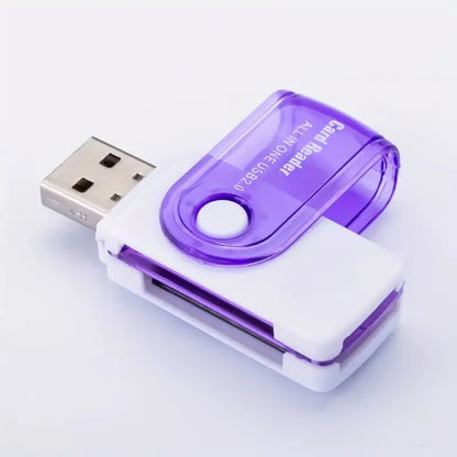 1pc Multi-functional 4-in-1 Card Reader Compatible With MS/SD Card/micro SD/micr