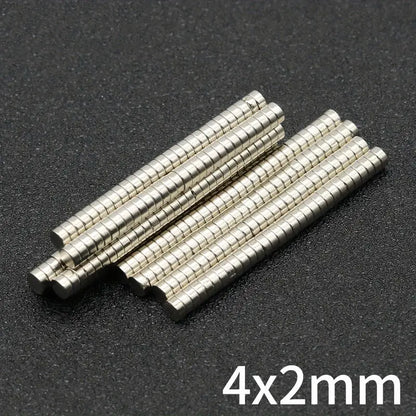 100pcs Super Strong Neodymium Magnets - Perfect for Arts, Crafts, Hobbies, and Office! 4x2mm