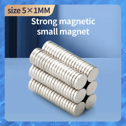 100Pcs Neodymium Magnets Round Disc N35 Super Strong Rare Earth Magnet 5x1mm Lot