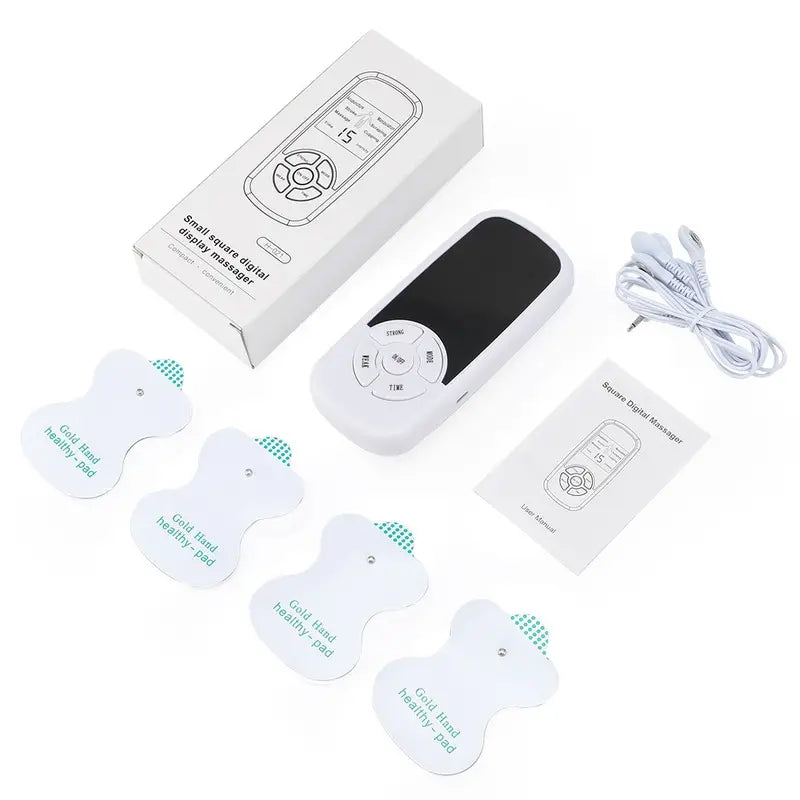 1pc, Electric Tens Muscle Stimulator Ems Acupuncture Face Body Massager Digital Therapy Herald Massage Tool Electrostimulator