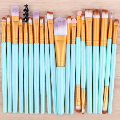 20-Piece Professional Eye Makeup Brush Set - Perfect for Creating Flawless Looks!