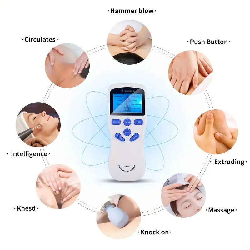 Rechargeable Upgraded Version Tens Unit Muscle Stimulator, 8 Modes & 8 –  Happy Rock Pets