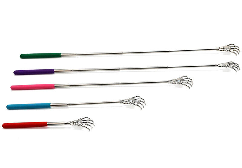 Adjustable Stainless Steel Back Scratcher with Retractable Claw