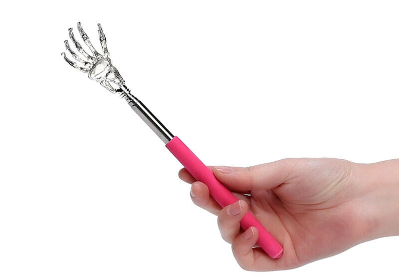 Adjustable Stainless Steel Back Scratcher with Retractable Claw