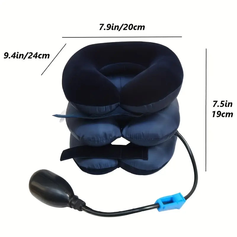 1 PCS Cervical Neck Traction Device, Adjustable Inflatable Neck Stretcher Neck