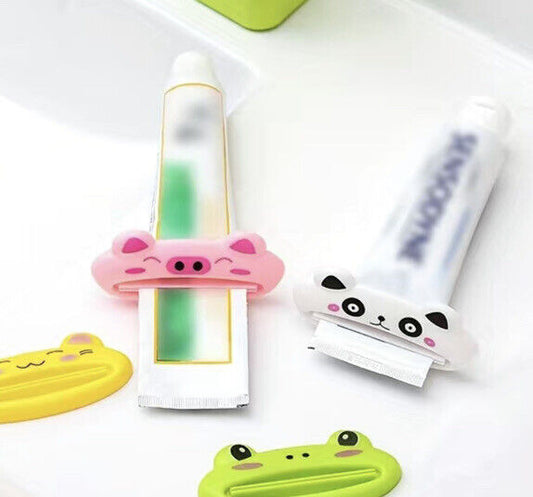 1pc Toothpaste Squeezer, Animal Plastic Toothpaste Rolling Holder Toothpaste