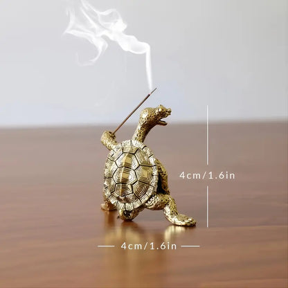 1pc Elegant Turtle Shaped Incense Burner - Perfect for Home Decor and Incense Stick